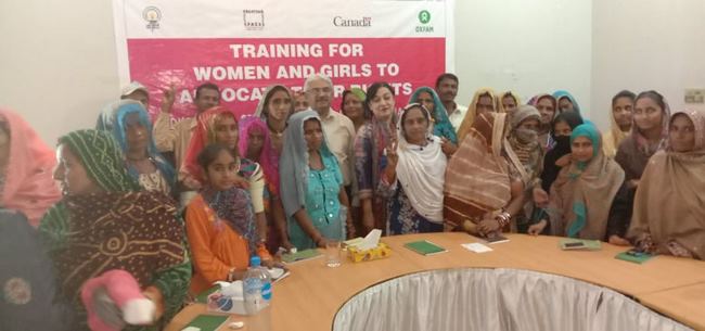 Train women and girls on their rights and develop capacity to advocate for their rights at Umerkot