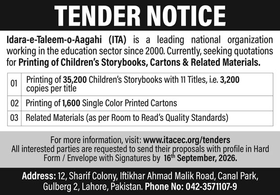 Tenders